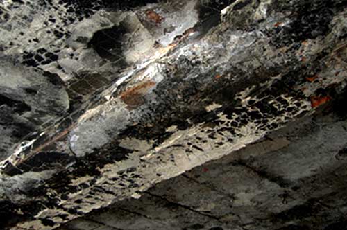 Chimney fire damage